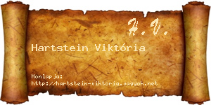 Hartstein Viktória névjegykártya